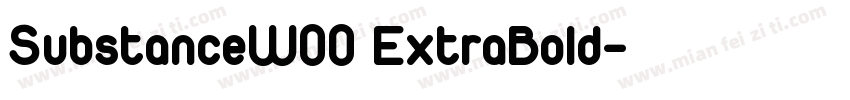 SubstanceW00 ExtraBold字体转换